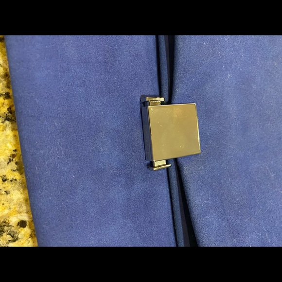 Blue Suede Purse - Picture 2 of 5